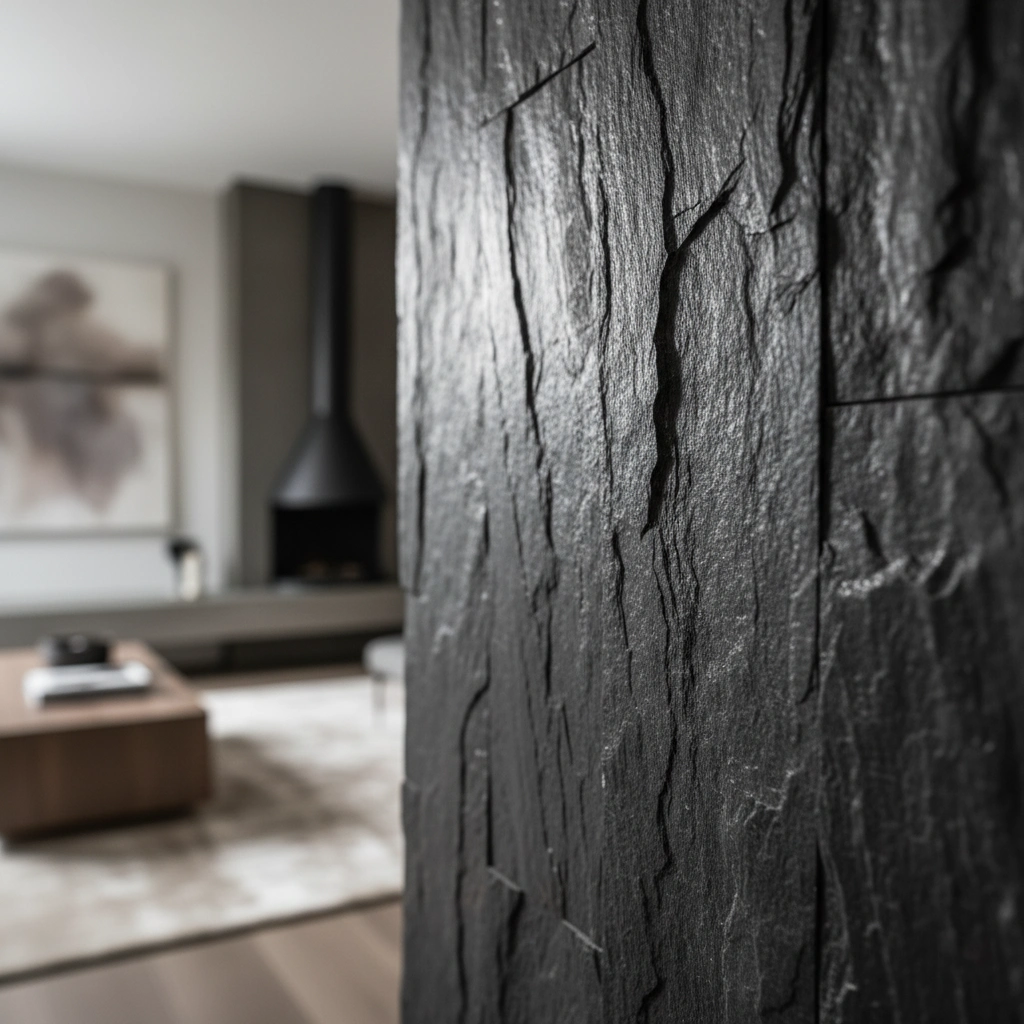 Obklad steny z bridlice